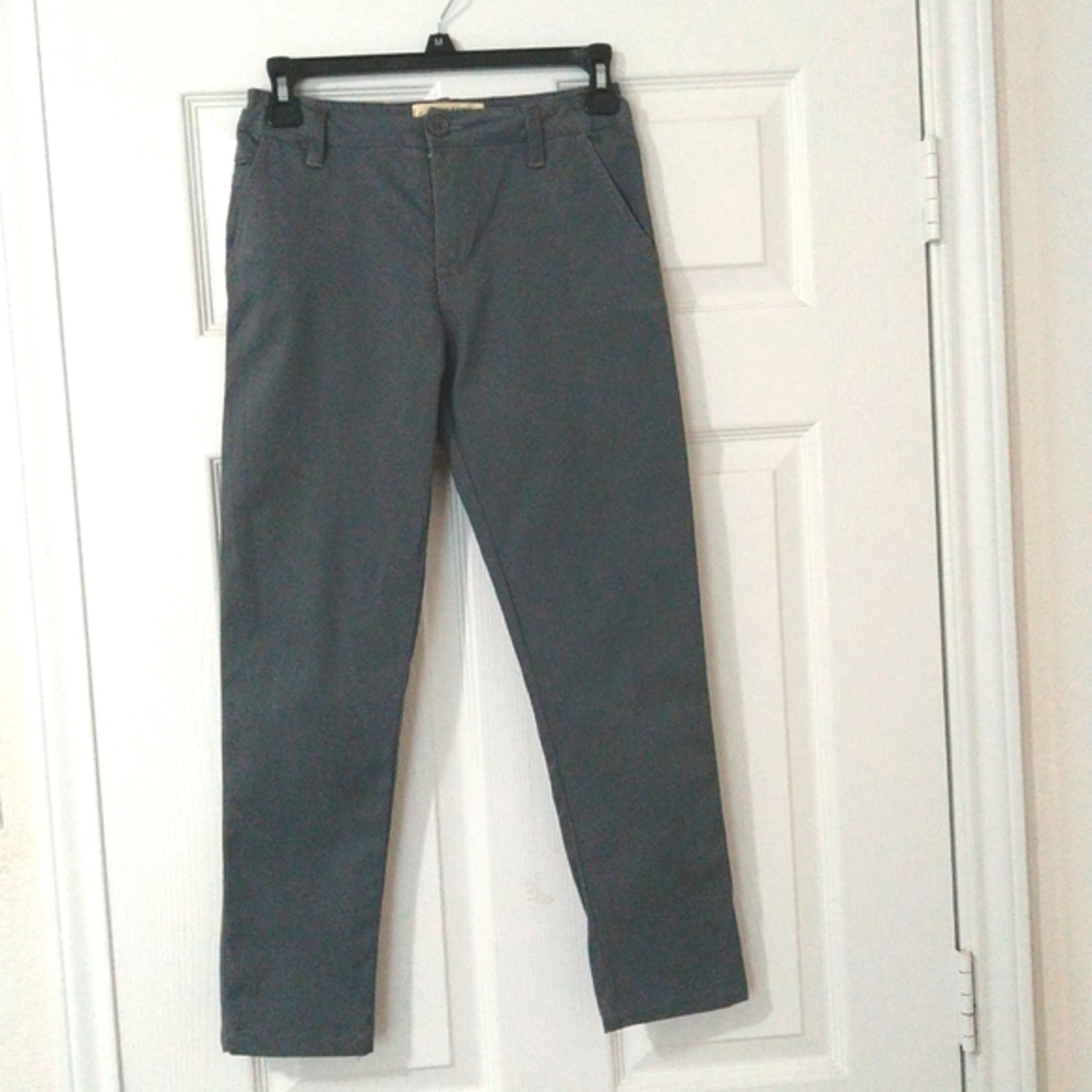 Rustic blue boys gray dress pants with adjustable waist band Size 10